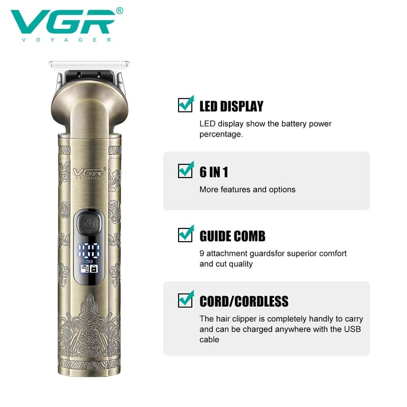 ماشین اصلاح شش کاره وی جی آر مدل V-109 — تصویر ۱۱