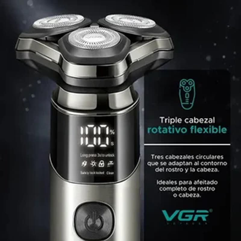 ماشین اصلاح سه تیغ وی جی آر مدل V-321 — تصویر ۱۲