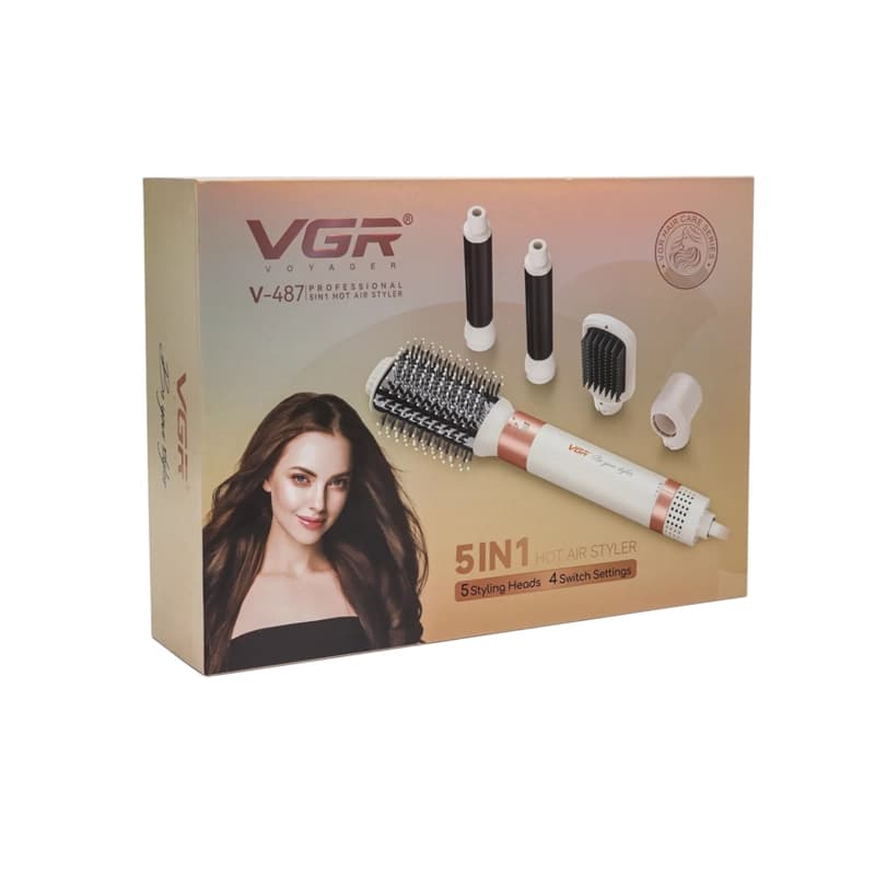 سشوار برس دار پنج کاره وی جی آر V-487 — تصویر ۵