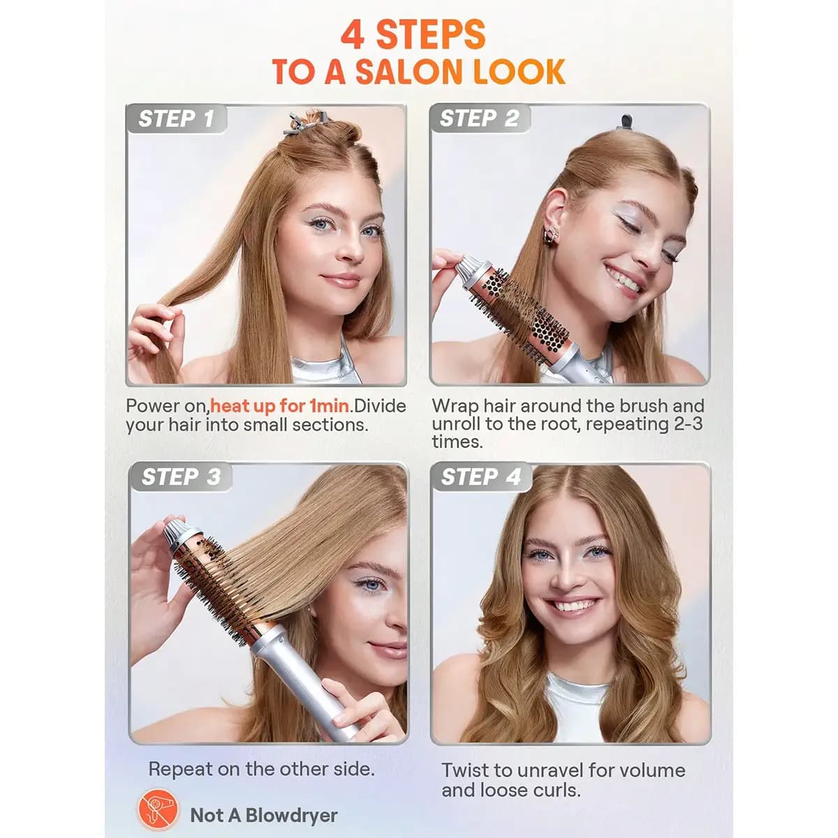 برس حرارتی شیگلم SHEGLAM سایز 38 میل — تصویر ۴