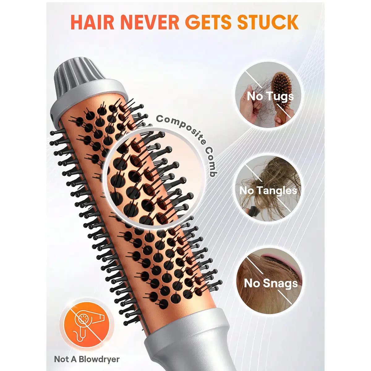 برس حرارتی شیگلم SHEGLAM سایز 38 میل — تصویر ۵