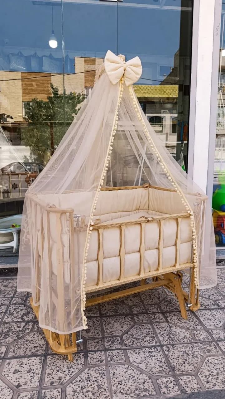 تخت و گهواره فرسته اکونومی ابعداد 60*100 آنجل لند _ AngelLand — تصویر ۳