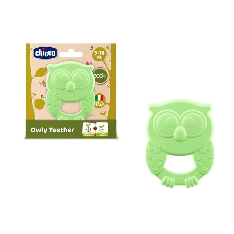 دندان گیر حلقه سیلیکونی گیاهی جغد چیکو 10489 chicco — تصویر ۹