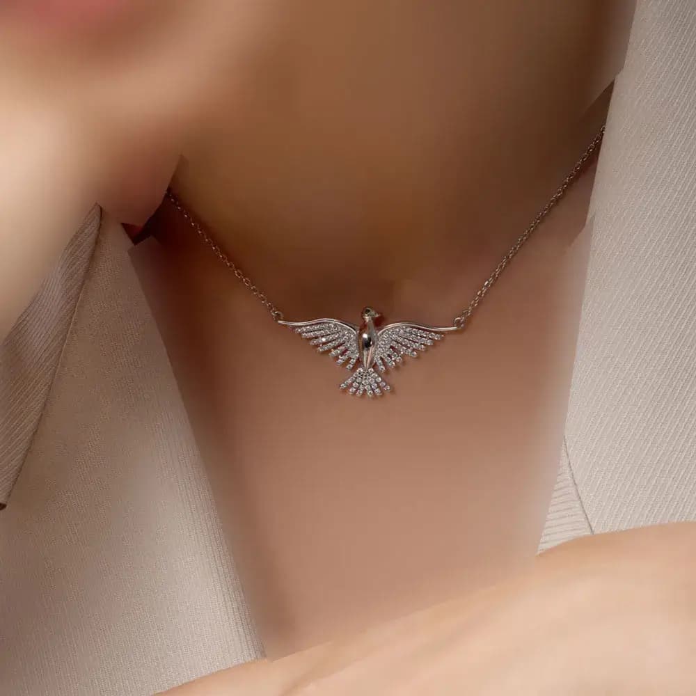 گردنبند نقره زنانه جی تی ای طرح جی نایس کد sv-143