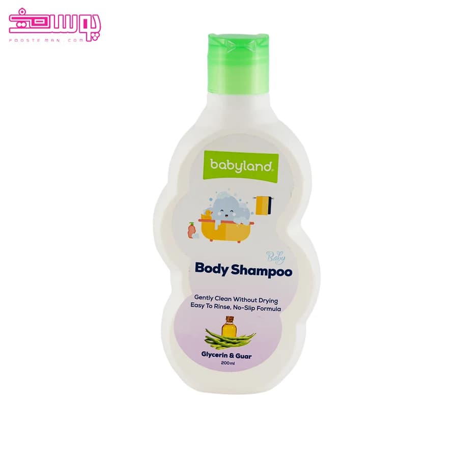 شامپو بدن حاوی گلیسرین و گوار بی بی لند 200 میل babyland — تصویر ۶