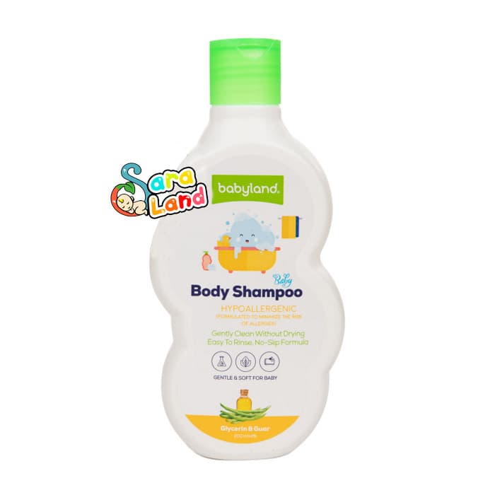 شامپو بدن حاوی گلیسرین و گوار بی بی لند 200 میل babyland — تصویر ۳