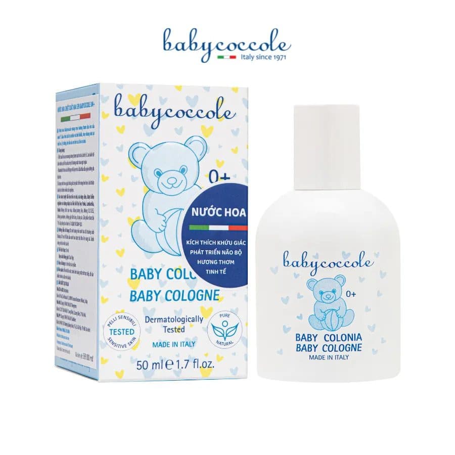 عطر کودک 50 میل با عصاره نیلوفر آبی بیبی کوکول Baby Coccole — تصویر ۴