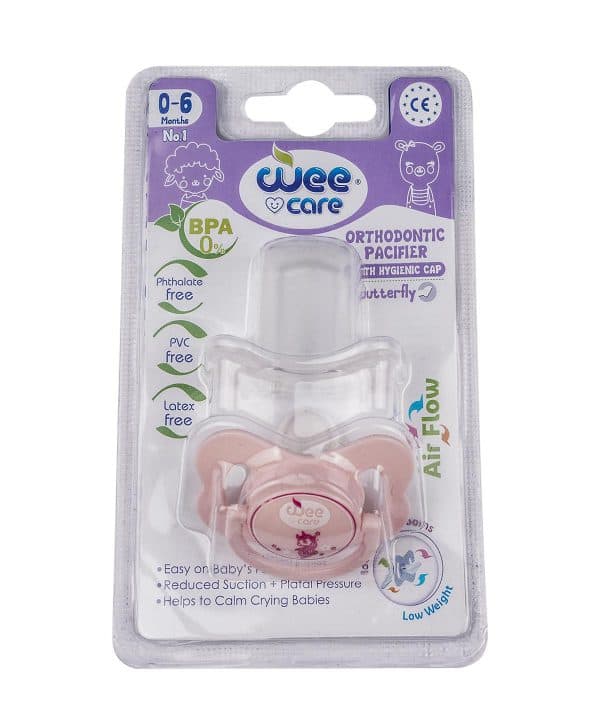 پستانک ارتودنسی درب‌دار سفید وی کر سایز یک کد P 124 wee care — تصویر ۷