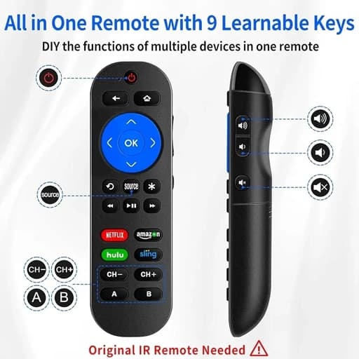 کنترل همه کاره TV ساندبار رسیور DVD برای همه برندها اورجینال امازون المان — تصویر ۲