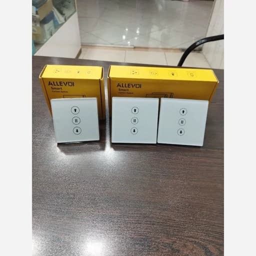 کلید هوشمند کرکره غلنکی تایمر دار برندAllevol پنل لمسی. کنترل صوتی الکساAmazon گوگل هوم اورجینال امازون المان — تصویر ۷