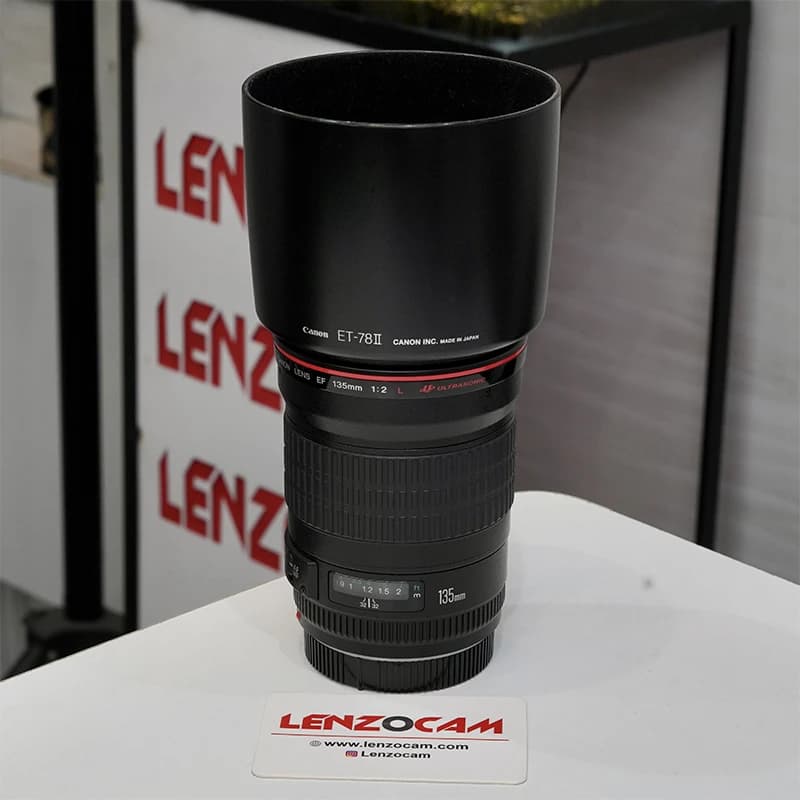 لنز دست دوم کانن مدل Canon 135mm f2 L usm — تصویر ۲
