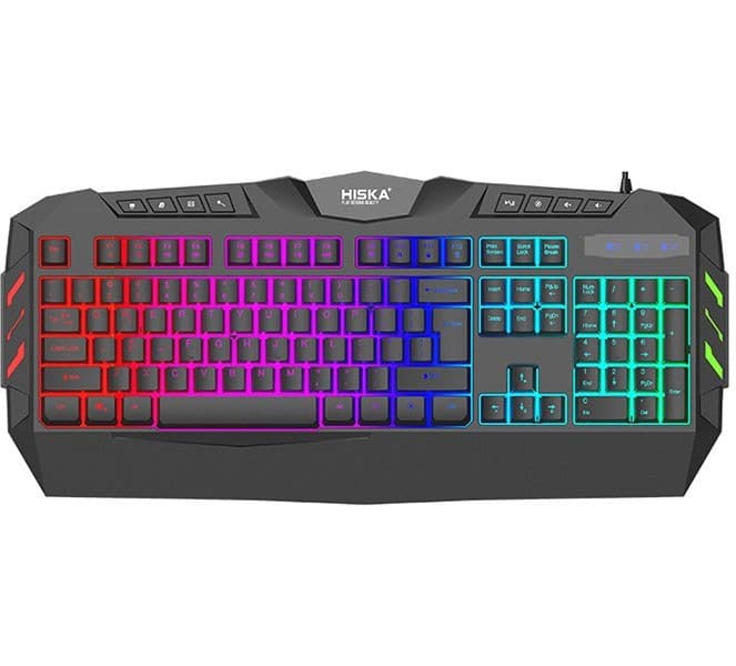 کیبورد گیمینگ هیسکا مدل HX-KEG400 با سیم RGB — تصویر ۱۲
