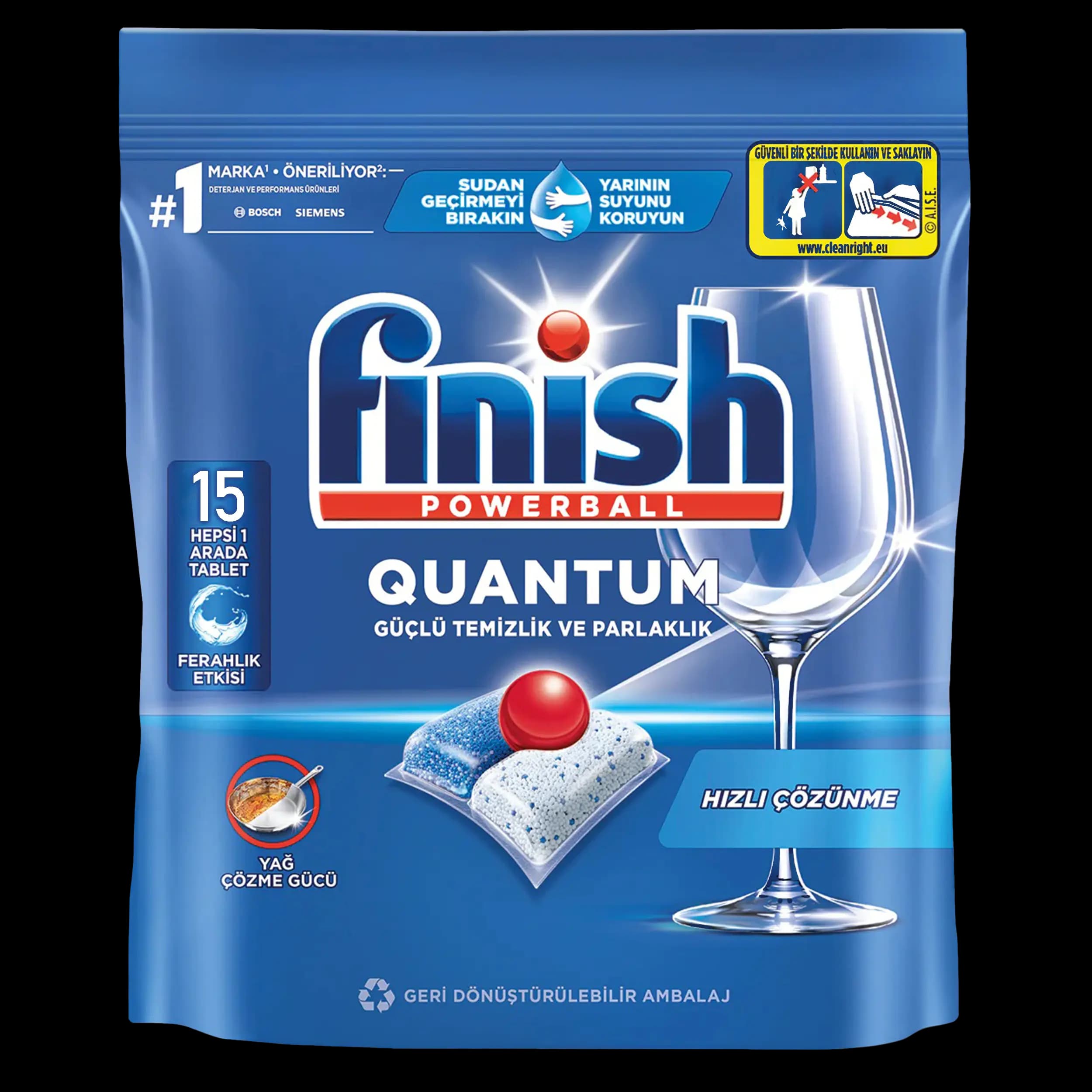قرص ماشین ظرفشویی فینیش کوانتوم 15 عددی | Finish Quantum 15 Count Dishwasher Detergent Tablets — تصویر ۲