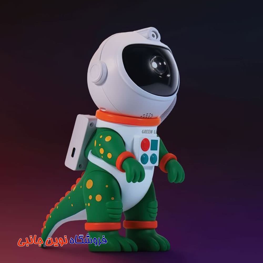 چراغ خواب پروژکتوری کهکشانی گرین لاین مدل astronaut ا green lion astronaut night light projector (تک/عمده) — تصویر ۸