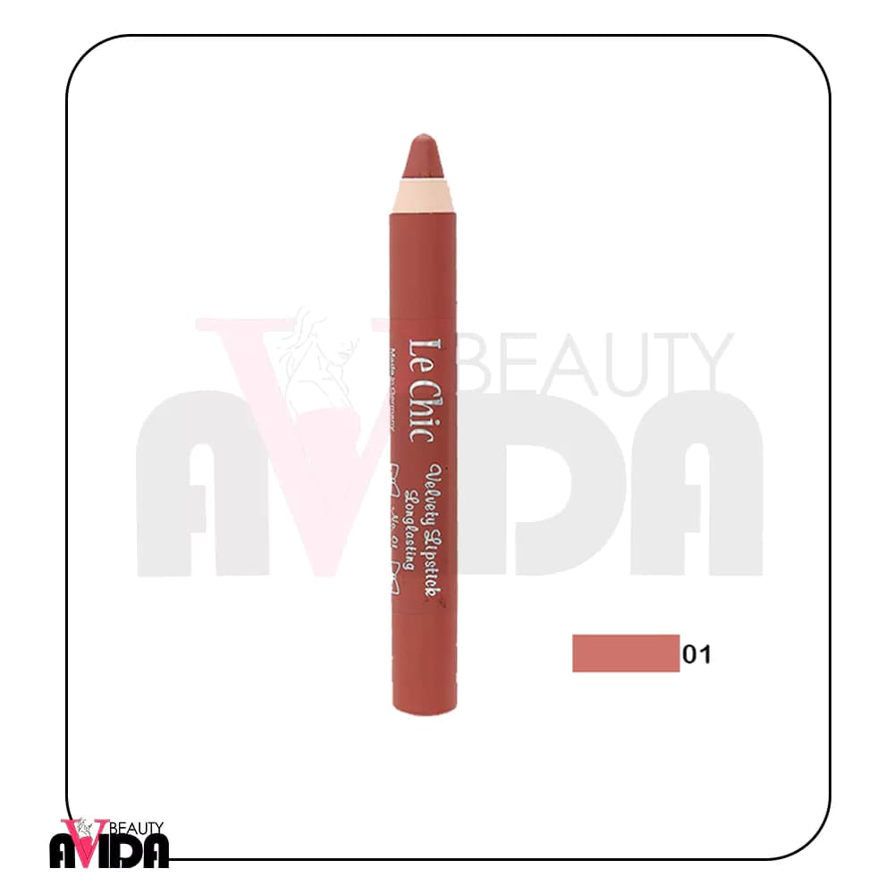 رژ لب مدادی لچیک شماره 01 Lechic Lipstick Pencil — تصویر ۲