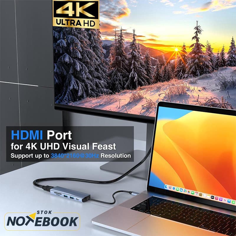 هاب 6 پورت USB-C مدل HB033 — تصویر ۱۱