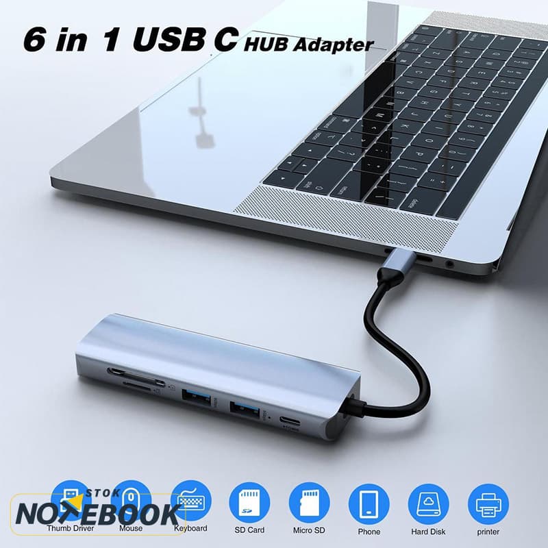 هاب 6 پورت USB-C مدل HB033 — تصویر ۷