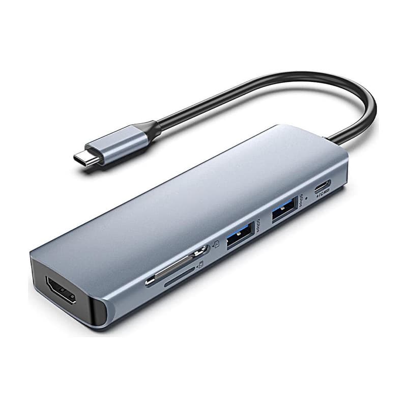 هاب 6 پورت USB-C مدل HB033