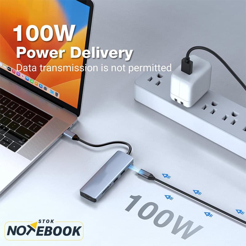 هاب 6 پورت USB-C مدل HB033 — تصویر ۳