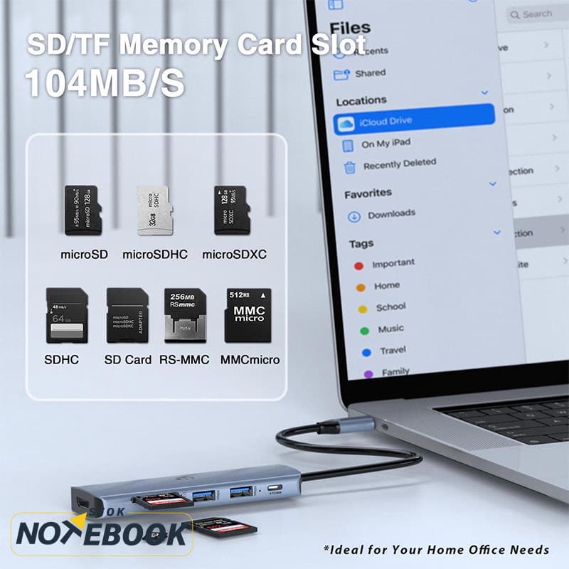 هاب 6 پورت USB-C مدل HB033 — تصویر ۶
