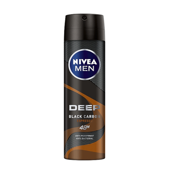 اسپری ضد تعریق مردانه نیوا مدل Nivea deep Black carbon Espresso
