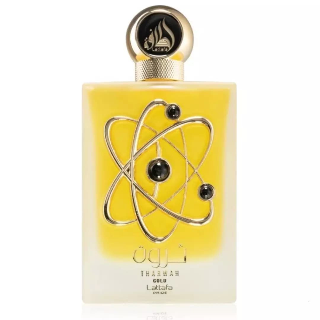 عطر ادکلن ثروه گلد طلایی لطافه پراید Tharwah gold Lattafa Pride مشابه رایحه لیبر اینتنس زنانه — تصویر ۲