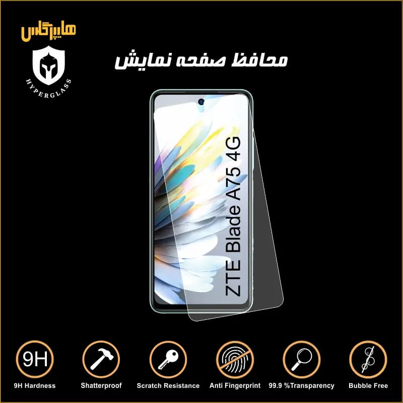 محافظ صفحه نمایش گوشی ZTE Blade A75 4G — تصویر ۲