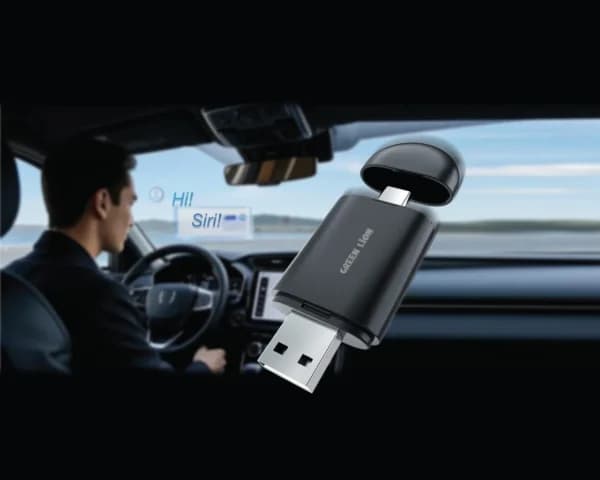 دانگل وایرلس کارپلی و اندروید اتو خودرو گرین‌ لاین Green Lion 2 In 1 Wireless Adapter CarPlay & Android Auto — تصویر ۹