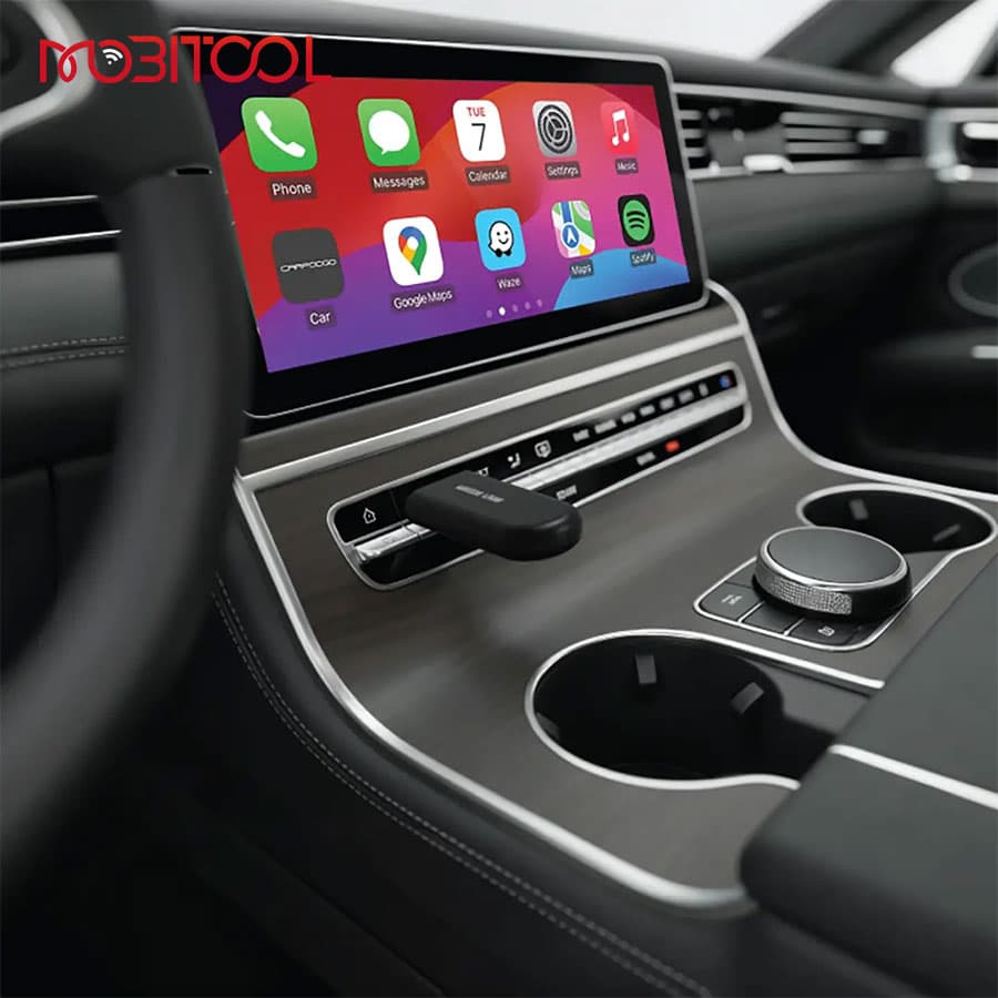 دانگل وایرلس کارپلی و اندروید اتو خودرو گرین‌ لاین Green Lion 2 In 1 Wireless Adapter CarPlay & Android Auto — تصویر ۲