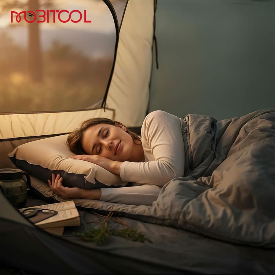 بالش بادی کمپینگ گرین Green Lion Inflatable Camping Pillow — تصویر ۶