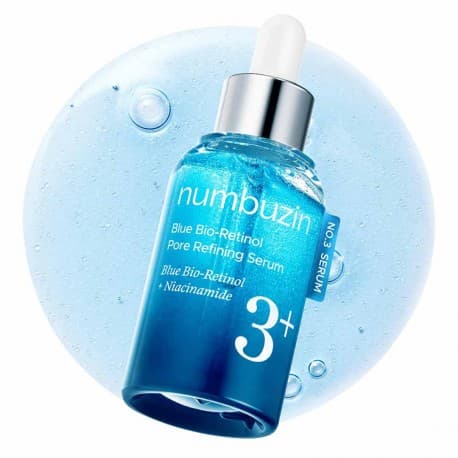 سرم بیو رتینول آبی و نیاسینامید نامبوزین Numbuzin Bio Retinol Pore Refining Serum 30Ml — تصویر ۱۰