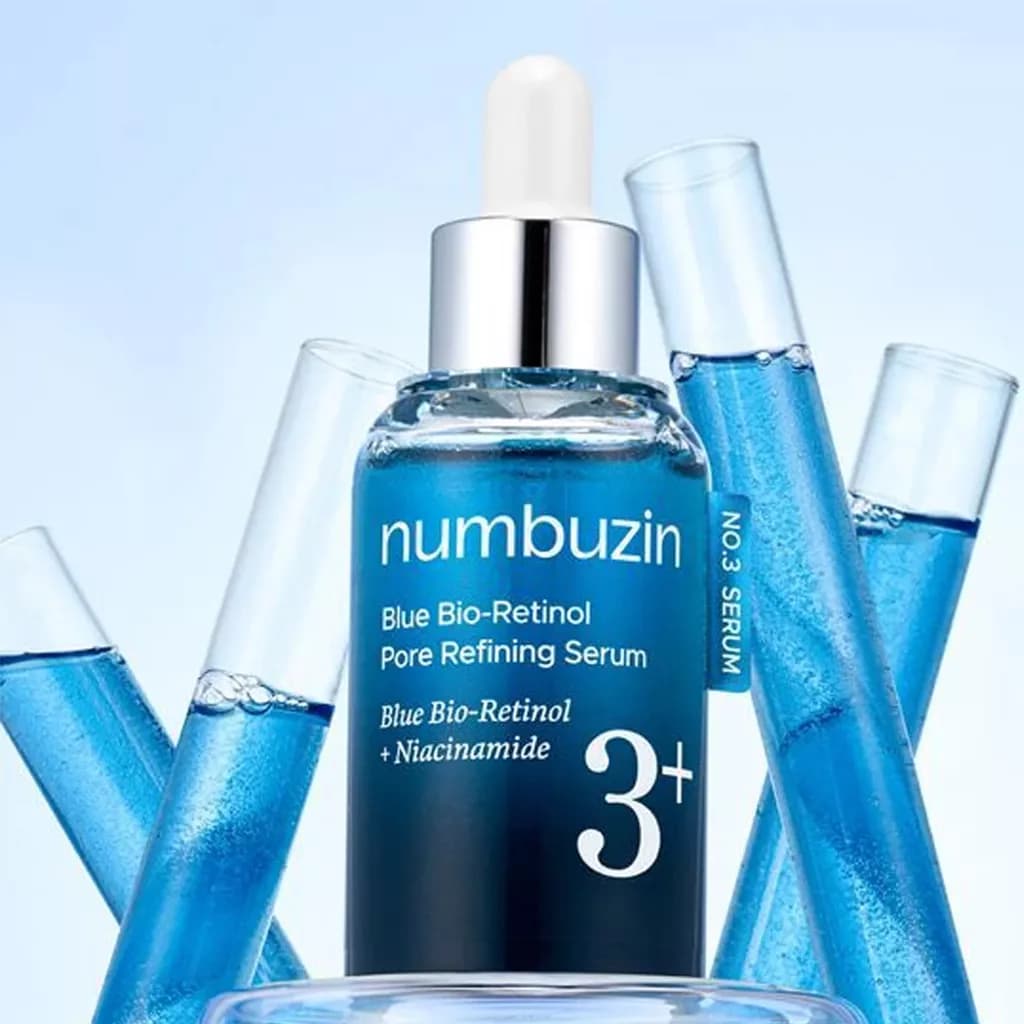 سرم بیو رتینول آبی و نیاسینامید نامبوزین Numbuzin Bio Retinol Pore Refining Serum 30Ml — تصویر ۴