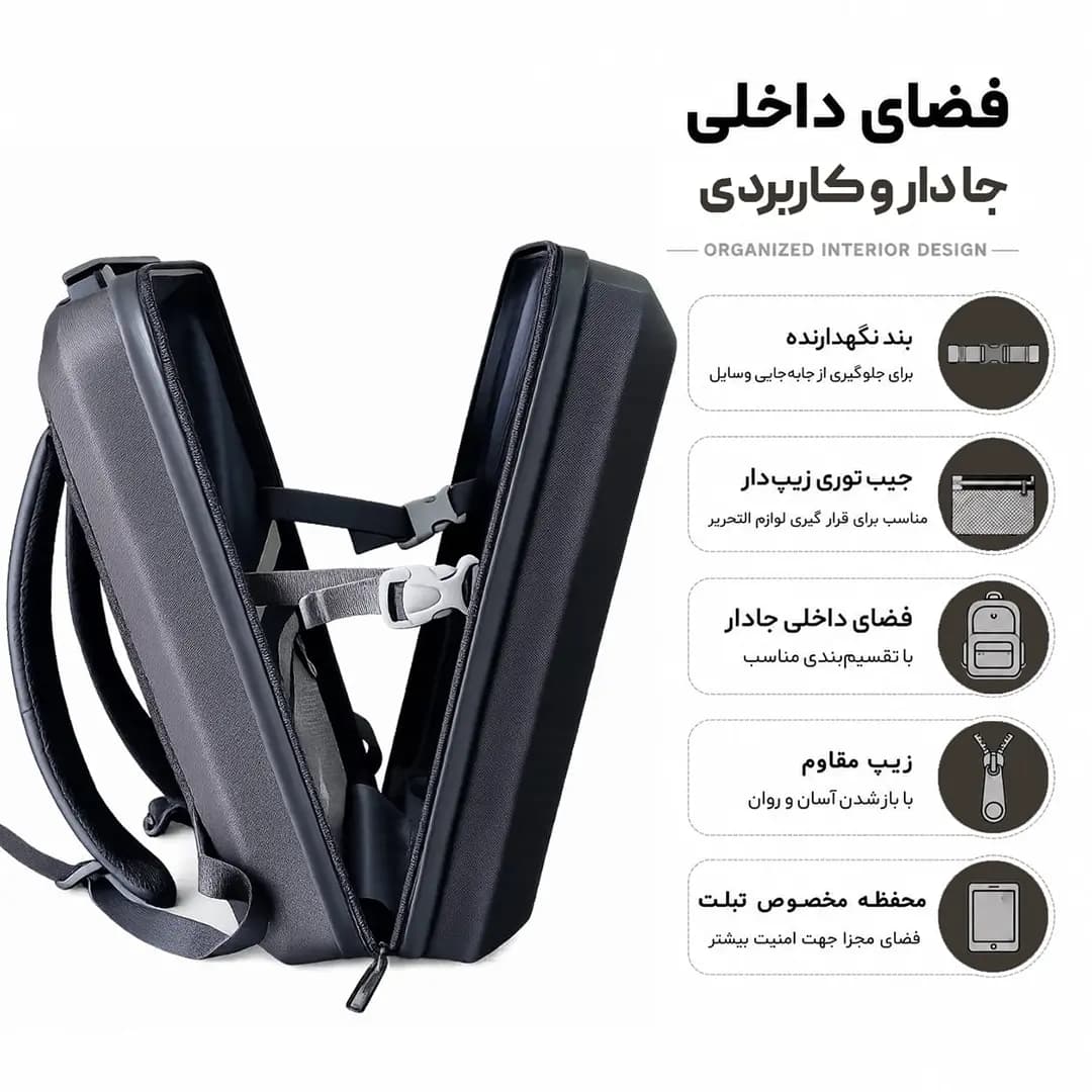 کوله پشتی مدرسه و دانشگاه مدل MS1090 — تصویر ۱۲