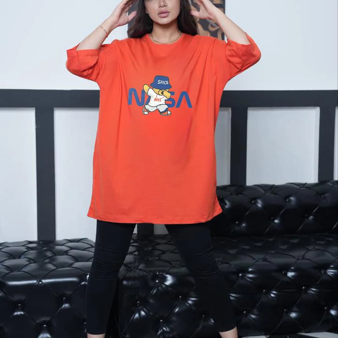 تیشرت زنانه لانگ مدل TL22139 — تصویر ۳