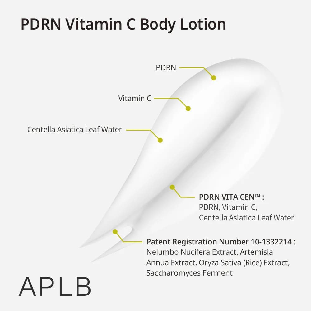 لوسیون بدن حاوی PDRN و ویتامین سی APLB 300 میلی‌لیتر — تصویر ۵