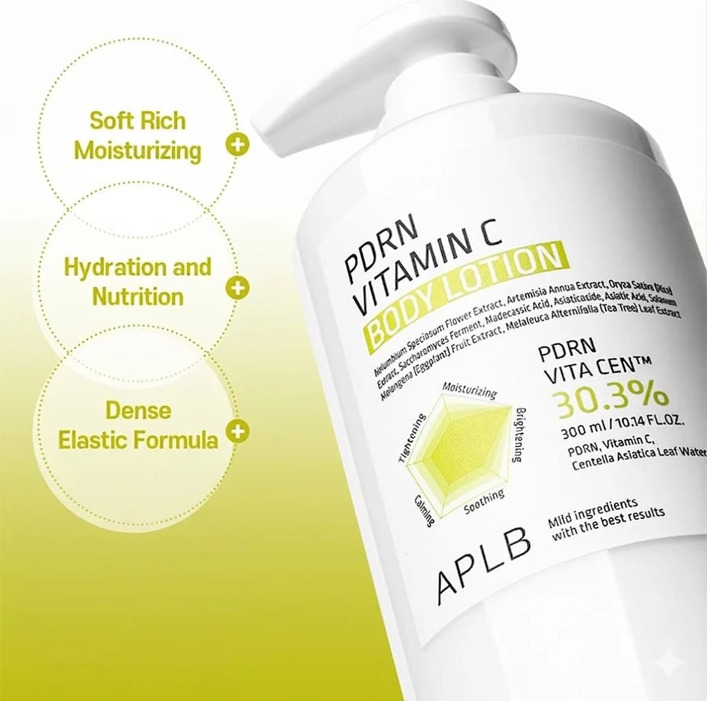لوسیون بدن حاوی PDRN و ویتامین سی APLB 300 میلی‌لیتر — تصویر ۶