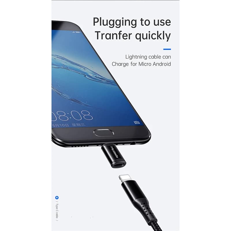 تبدیل لایتنینگ به Micro USB مک دودو مدل OT-7710 — تصویر ۵