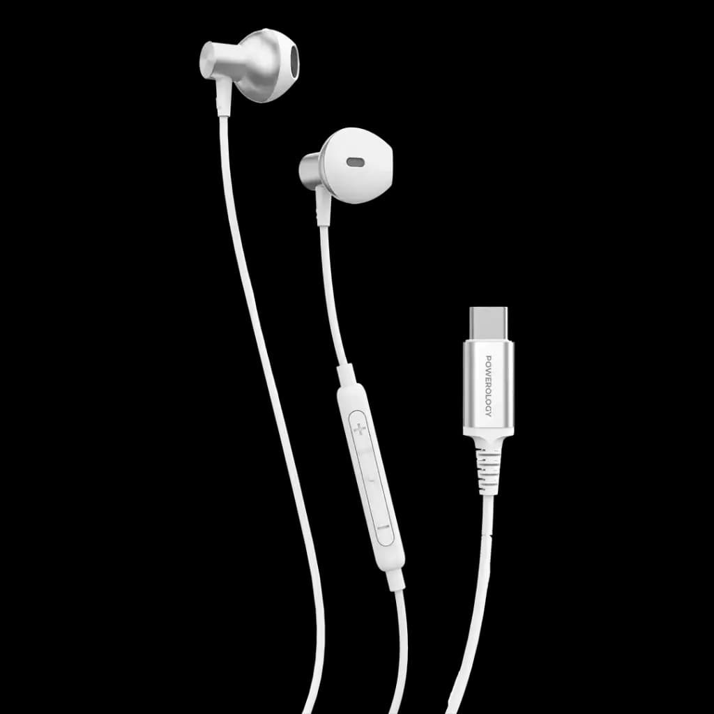 هندزفری سیمی پاورولوژی مدل Type-C Stereo PWTYPECSTWH