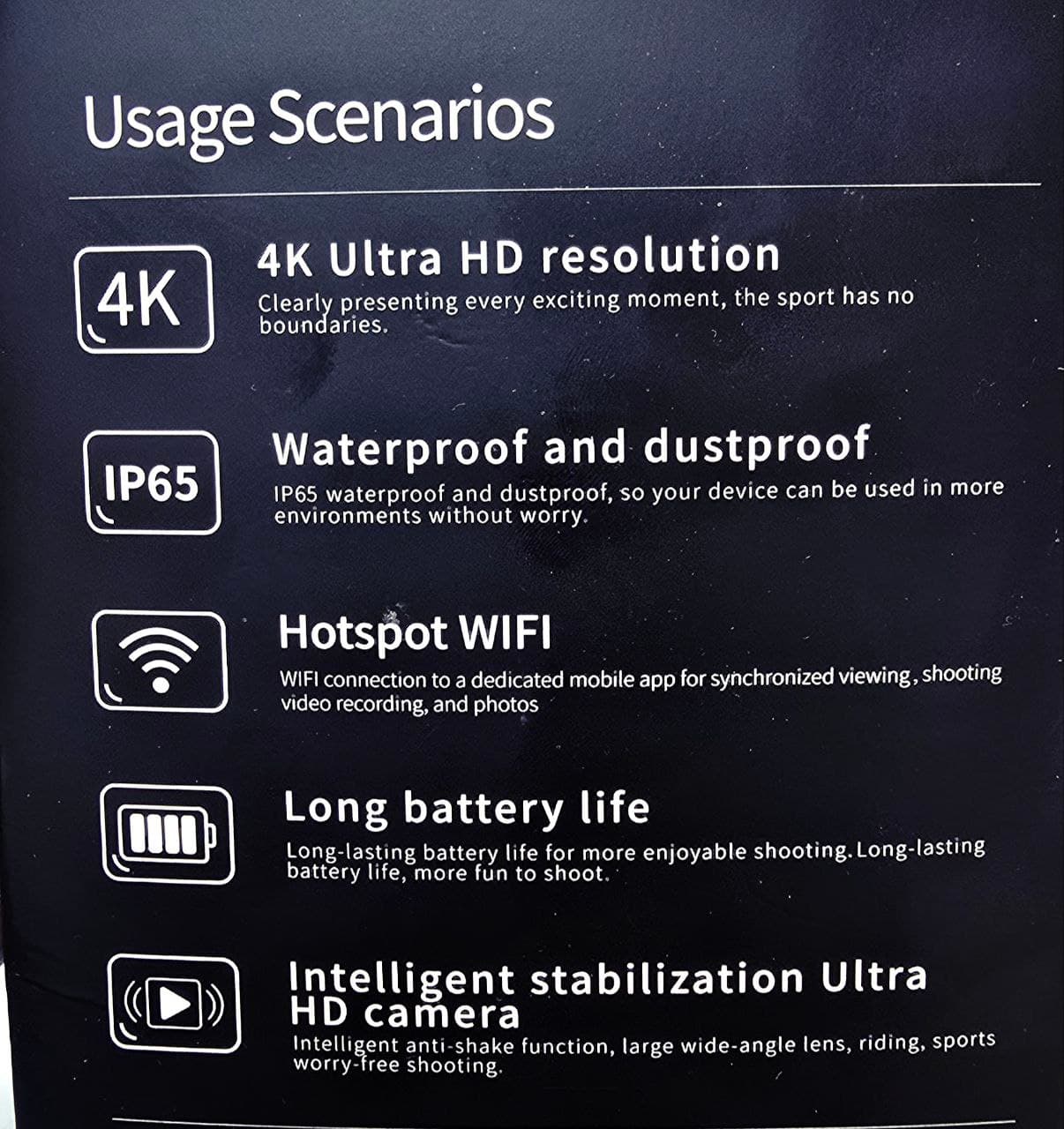 دوربین اکشن 4K ورزشی ضد آب مدل Action Camera — تصویر ۵
