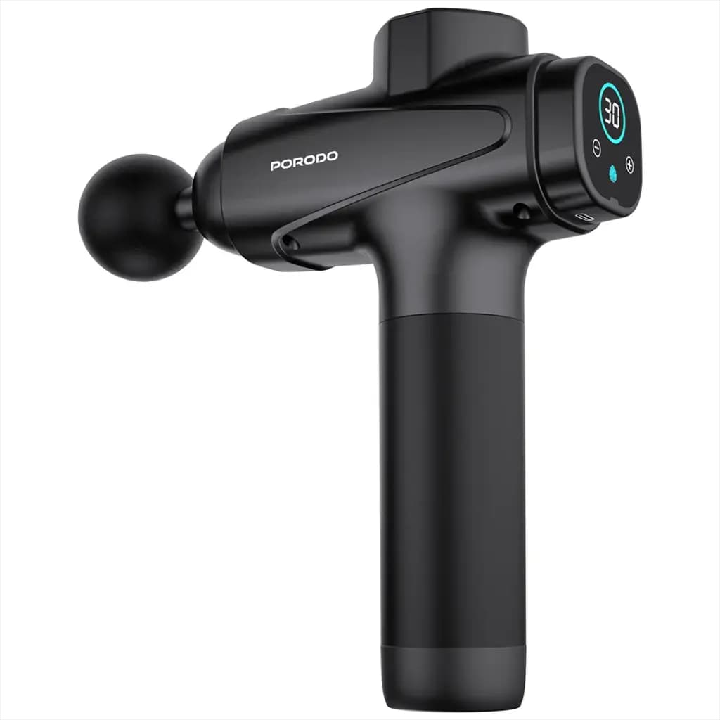ماساژور تفنگی پرودو Multi‑Head Deep Massage Gun مدل PDLFSTNS066BK