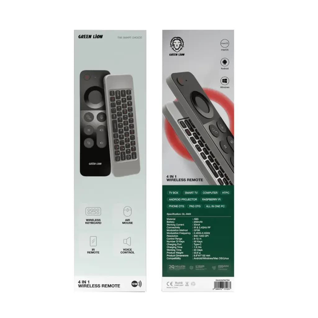 ریموت کنترل بی سیم 4 کاره گرین لاین مدل GN4INWRMTBK — تصویر ۴