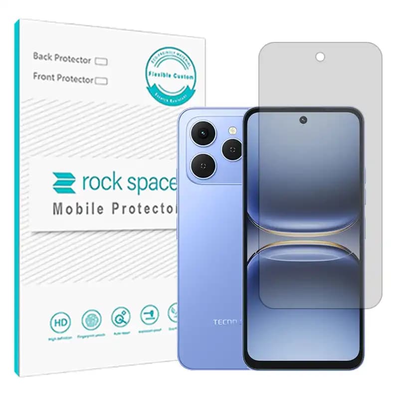 گلس تکنو Spark 40 مدل نانو هیدروژل شفاف برند راک اسپیس