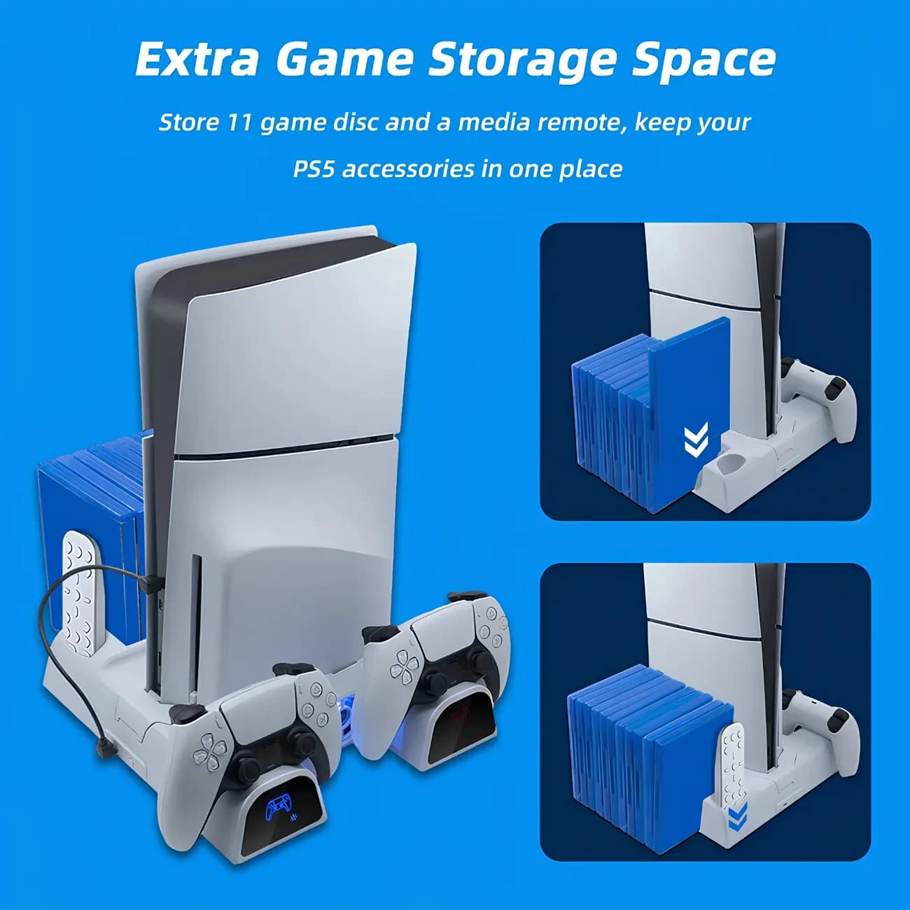 پایه پلی استیشن 5 دابی مدل TP5-3532B سازگار با PS5 و PS5 Slim — تصویر ۴