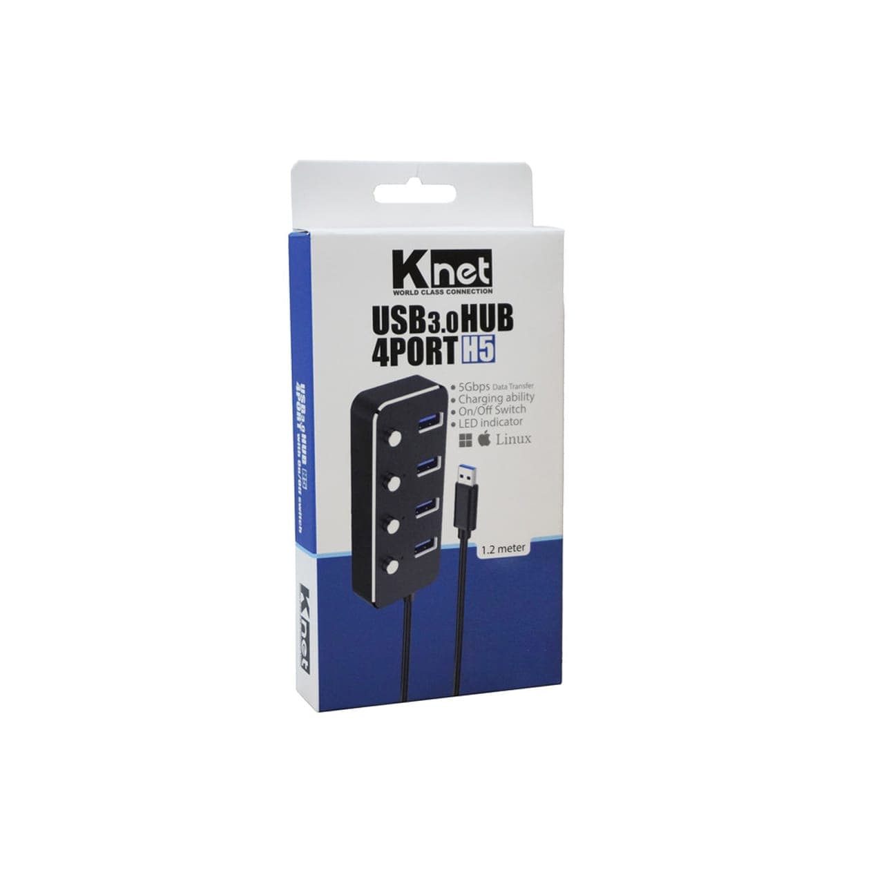 هاب 4 پورت USB 3.0 کی نت مدل K-HUAMH504 — تصویر ۵