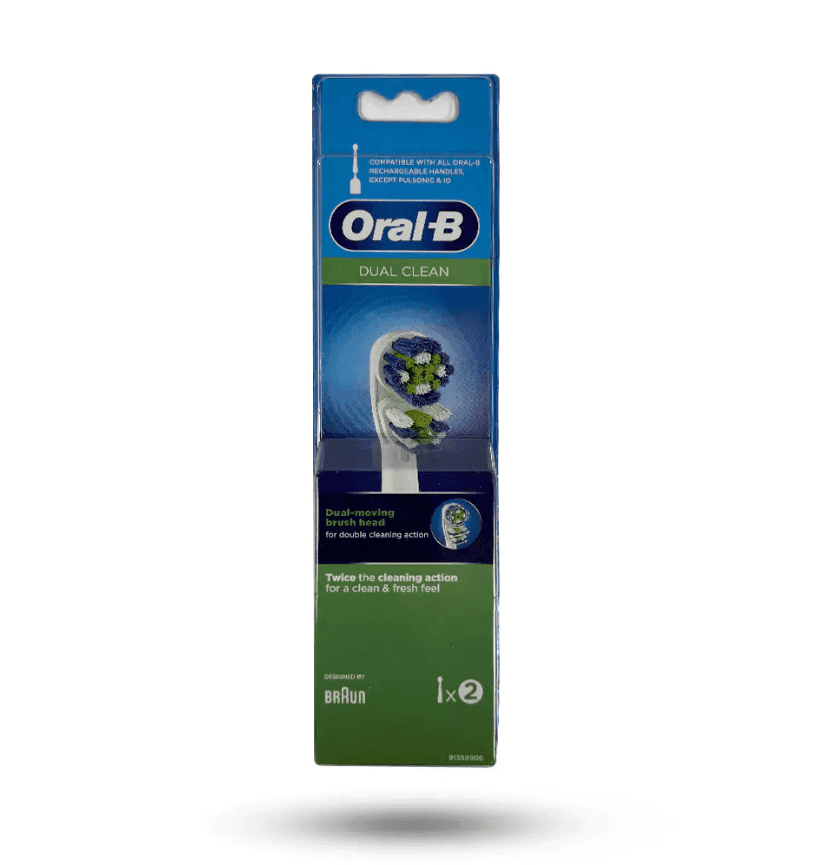سری یدک مسواک برقی اورال بی مدل Dual Clean بسته 2 عددی — تصویر ۴