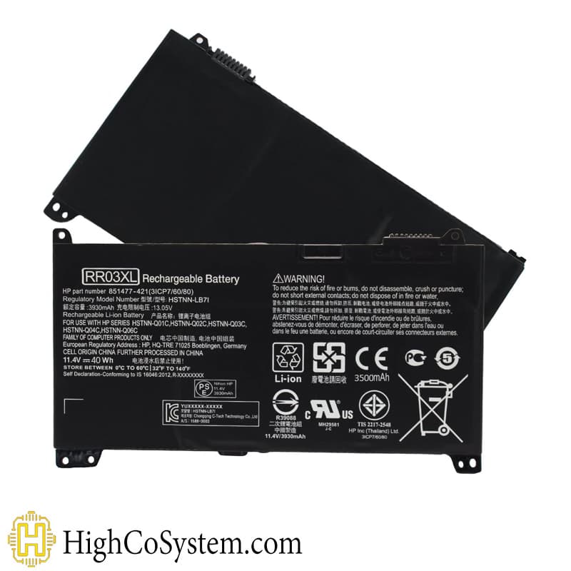 باتری لپ تاپ HP ProBook 450 G5 مدل RR03XL با ظرفیت 3500mAh — تصویر ۴