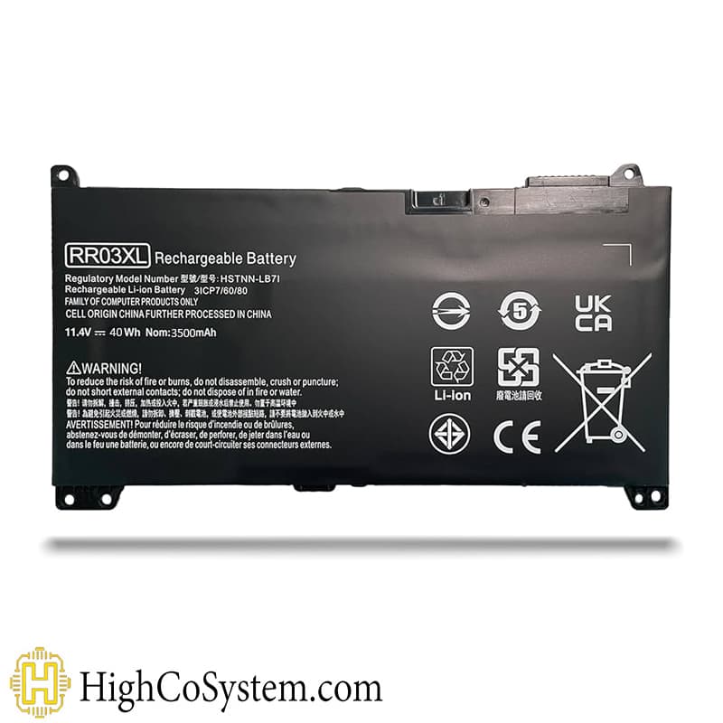 باتری لپ تاپ HP ProBook 450 G5 مدل RR03XL با ظرفیت 3500mAh — تصویر ۵