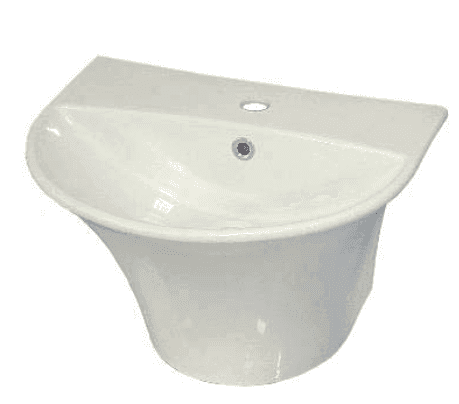روشویی نیم پایه دیواری گاتریا مدل DKM50