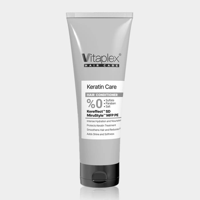 نرم کننده موهای کراتین شده ویتاپلکس Vitaplex Keratin Care Hair Conditioner 250ml