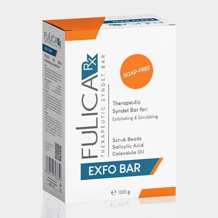 پن لایه بردار ملایم فولیکا آر ایکس Fulica Rx Exfo Bar Syndet Bar 100g — تصویر ۳